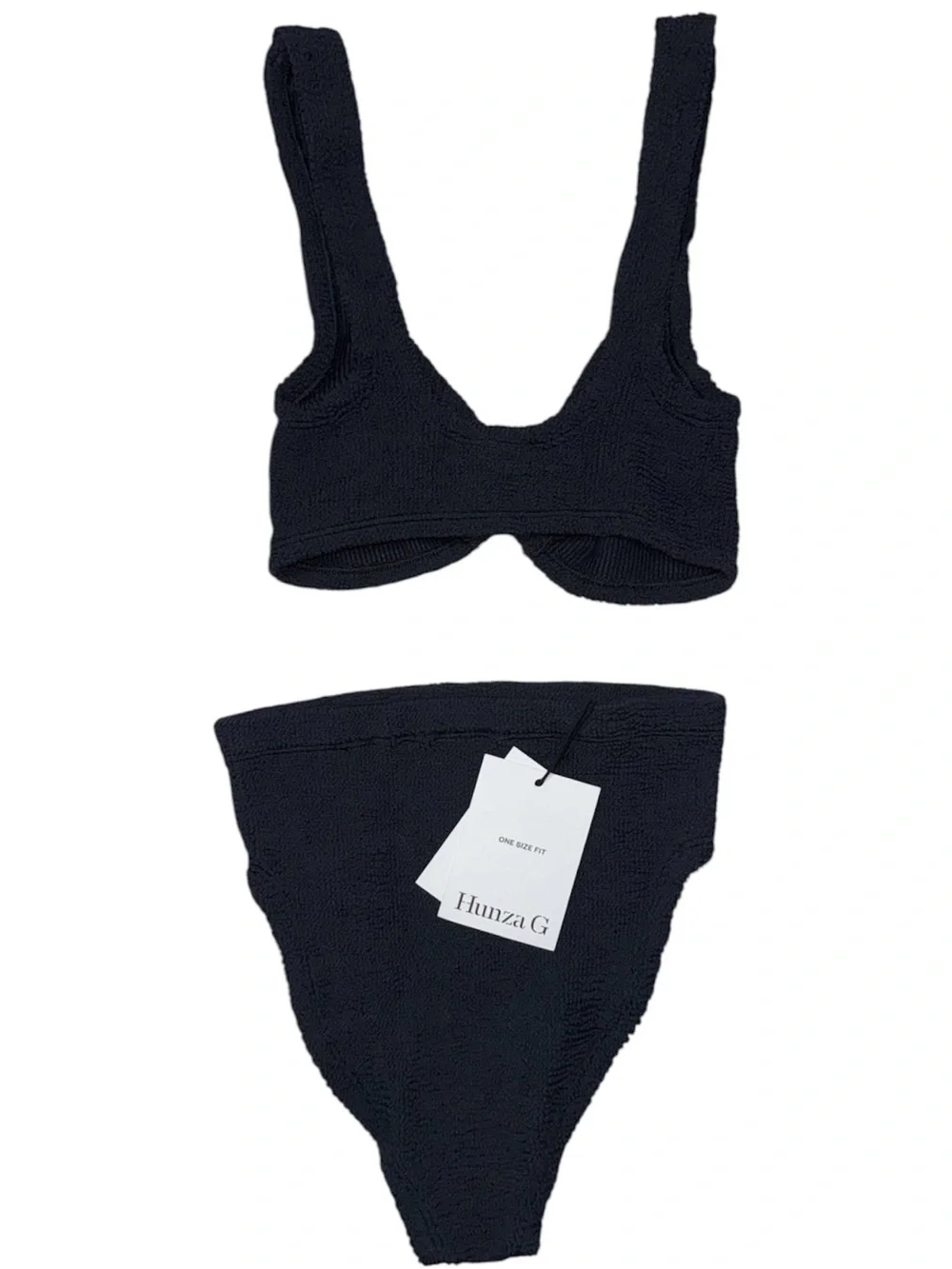 HUNZA G  Nadine Two-Piece Swimsuit